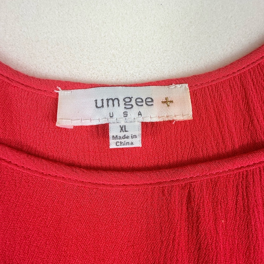Umgee Coral Cold-Shoulder Tunic Dress Womens XL - Picture 3 of 11